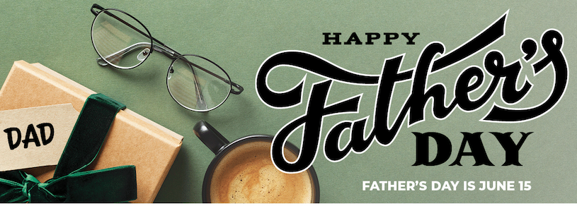 Happy Father's Day June 15 with small gift