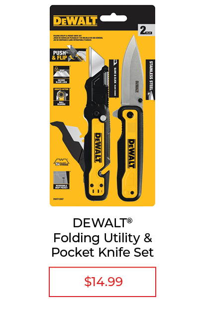 DeWALT Folding Utility & Pocket Knife Set