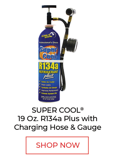 TSI Supercool R-134a Plus with Heavy Duty Charging Hose & Gauge - 19 oz.