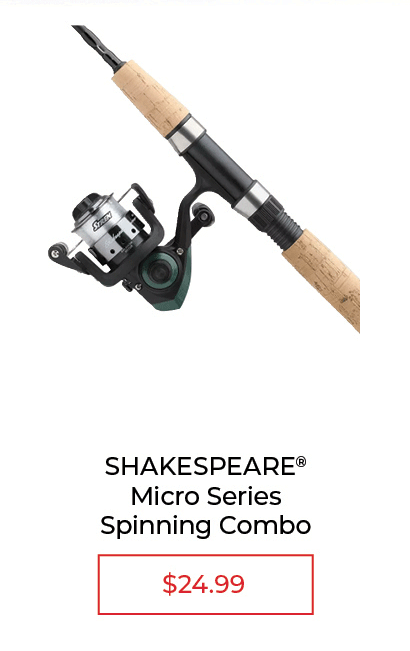 SHAKESPEARE Micro Series Spinning Combo $24.99