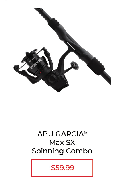Abu Garcia Max SX Spinning Combo, 6'6" $59.99