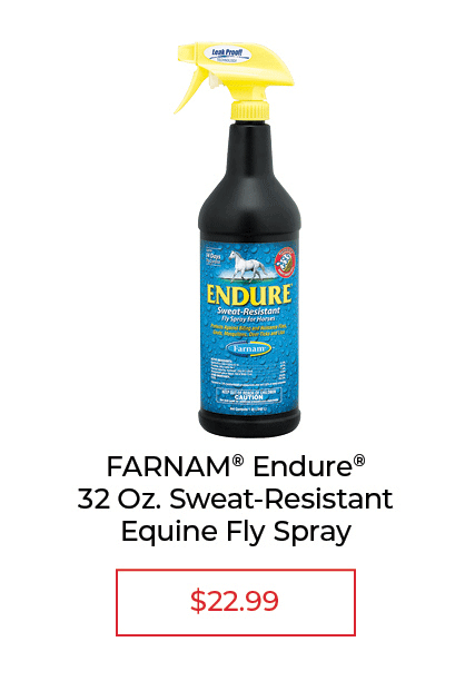Farnam® Endure® Sweat-Resistant Fly Spray for Horses, 32 oz. - $22.99
