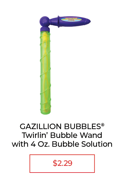 Gazillion Bubbles Twirlin' Bubble Wand 