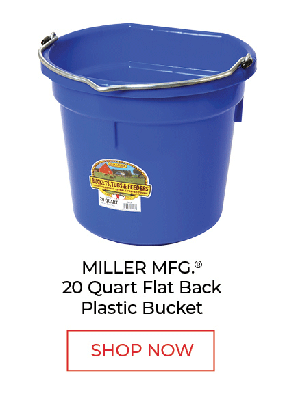 Little Giant 20 Quart Flat Back Plastic Bucket - SHOP NOW