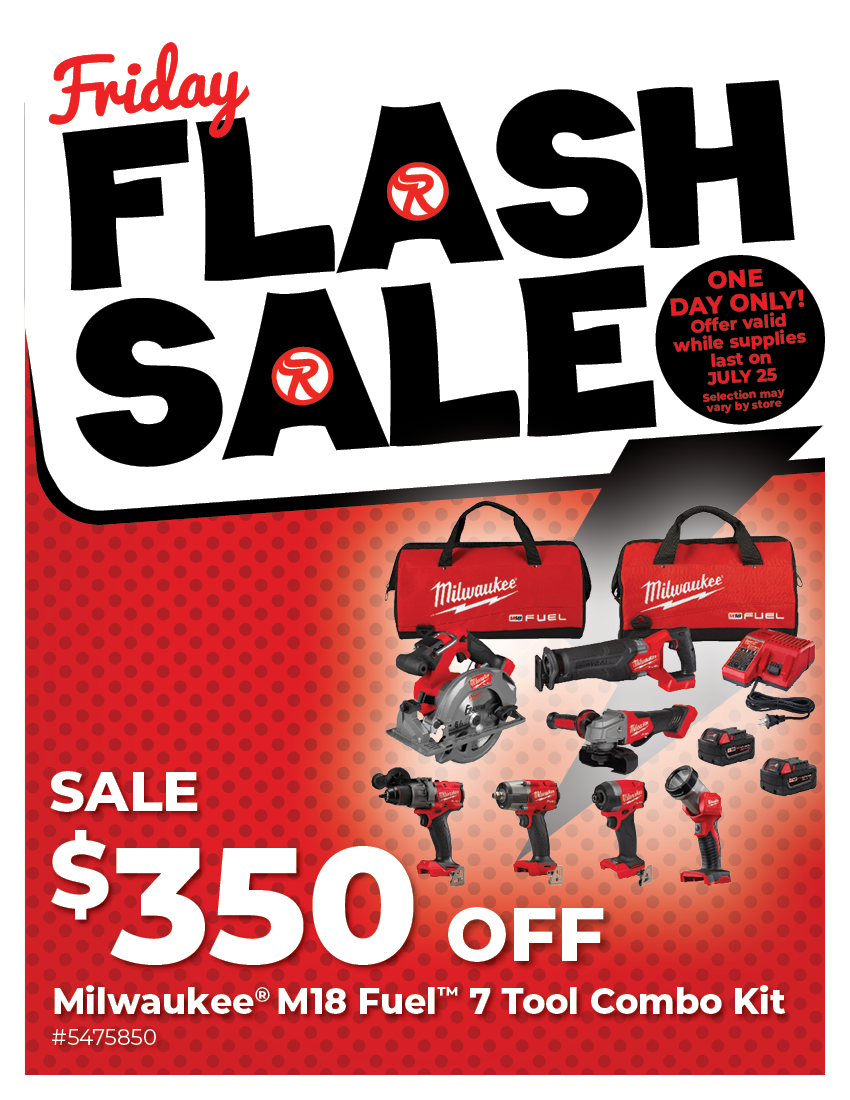 Friday Flash Sale -$350 OFF Milwaukee M18 Fuel 7 Tool Combo Kit