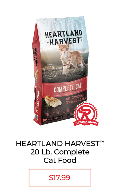 HEARTLAND HARVEST™ Complete Cat Food - 20 lbs. - $17.99