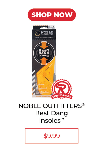 Noble Outfitters Best Dang Insoles with price $9.99