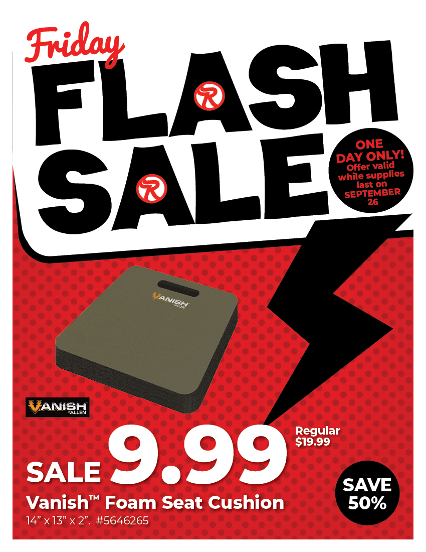 Friday Flash Sale - Allen Vanish™ Foam Seat Cushion; SALE 9.99, Save 50%
