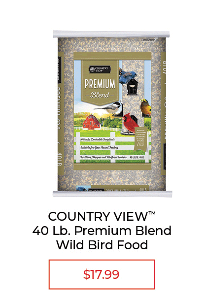 Country View 40 Lb. Premium Blend Wild Bird Seed - $17.99