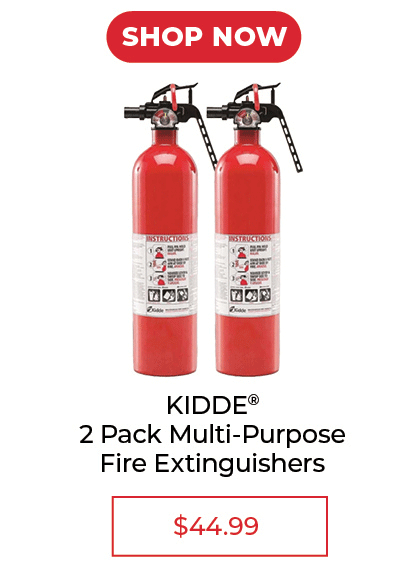 Kidde 2 Pack Multi-Purpose Fire Extinguishers - $44.99