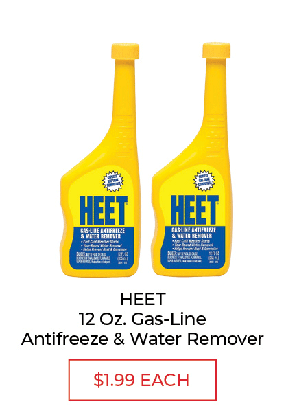 HEET® 12 Oz. Gas-Line Antifreeze & Water Remover - $1.99 each