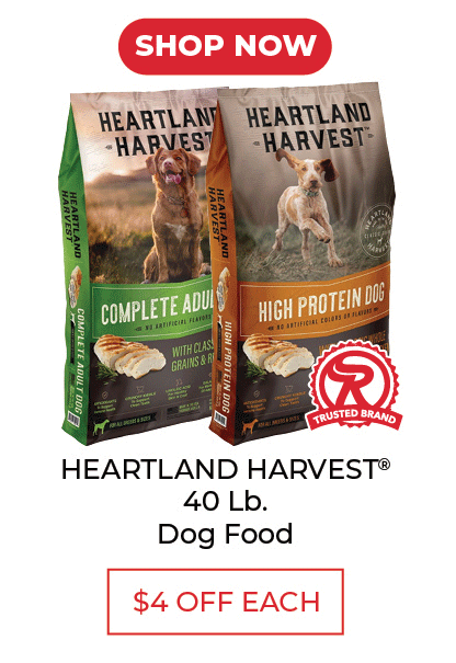 Shop Now - HEARTLAND HARVEST™ 40 Lb. Dog Food - $4 Off Each