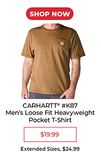 Carhartt K87 Men's Loose Fit Heavyweight Pocket T-Shirt - $19.99
