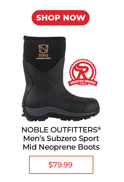 Noble Outfitters MUDS® Men's Subzero Sport Mid Neoprene Boots - SALE $79.99