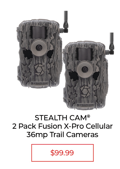 Stealth Cam Fusion X-Pro Cellular Trail Cameras, 2 pack - SALE $99.99