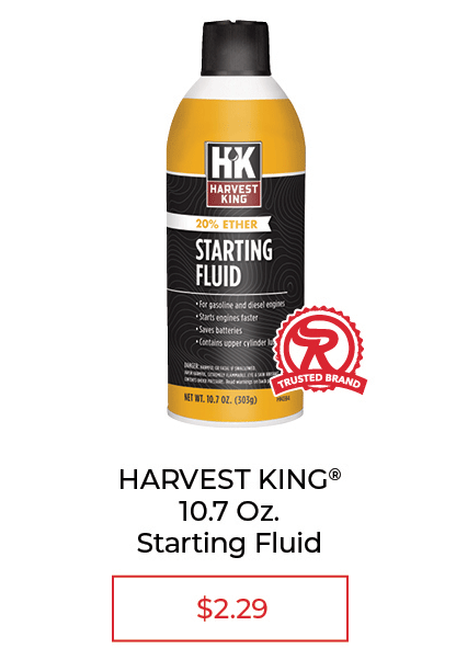 Harvest King® Starting Fluid, 10.7 oz. - SALE $2.29