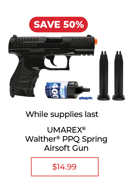 UMAREX® Walther® PPQ Spring Airsoft Pistol - SALE $14.99