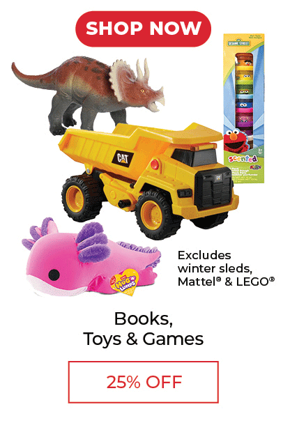 Books, Toys & Games - 25% OFF SALE (some exclusions)