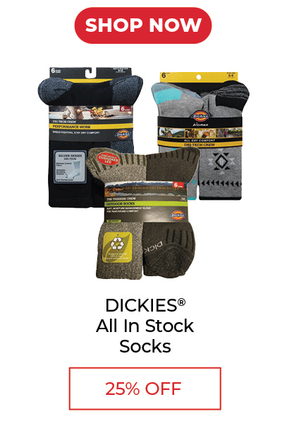 Dickies® All In Stock Socks - 25% OFF SALE