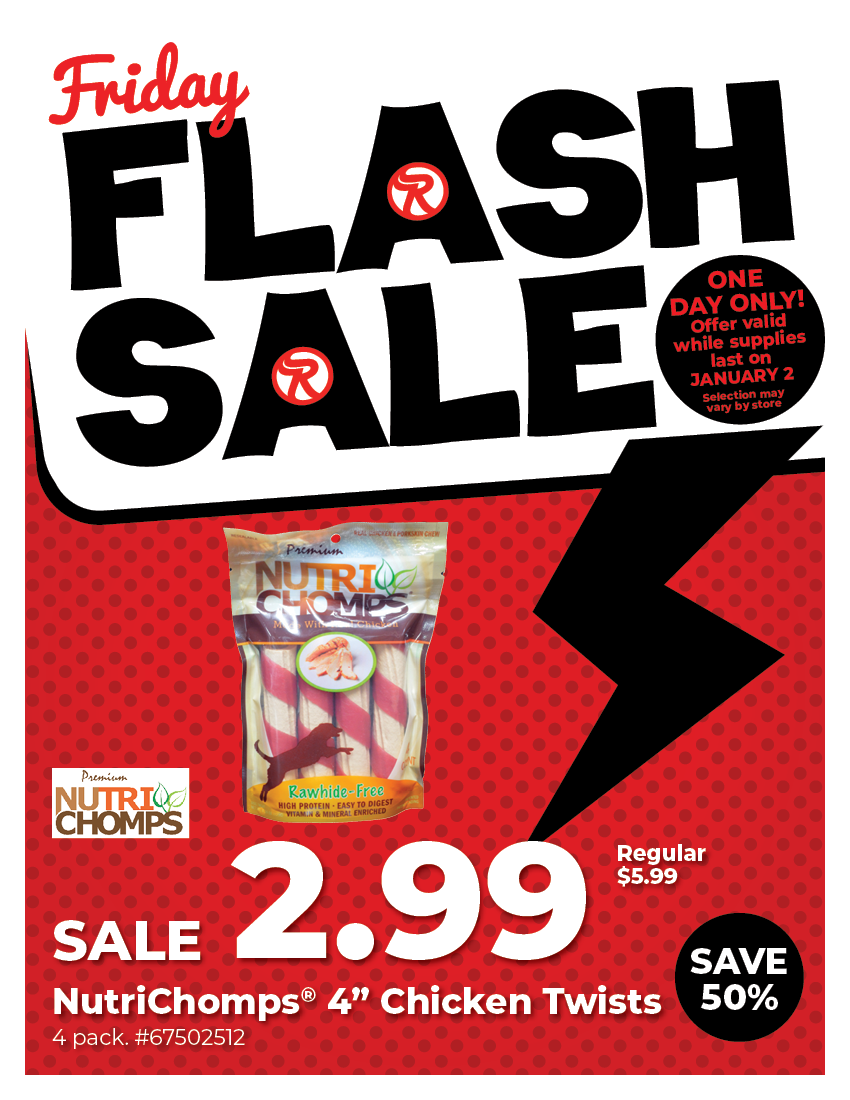 Friday Flash Sale - NutriChomps - SALE $2.99, 50% Off