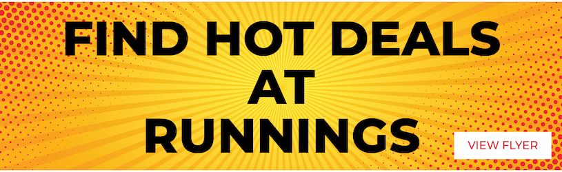 Find Hot Deals at Runnings Now Through January 11