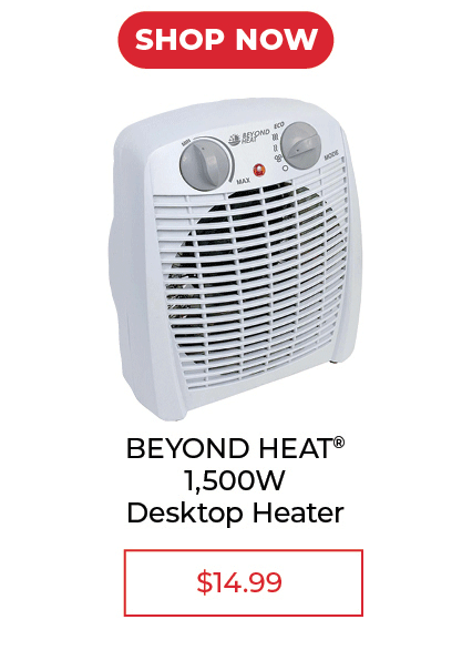 Beyond Heat 1,500W Desktop Heater - SALE $14.99