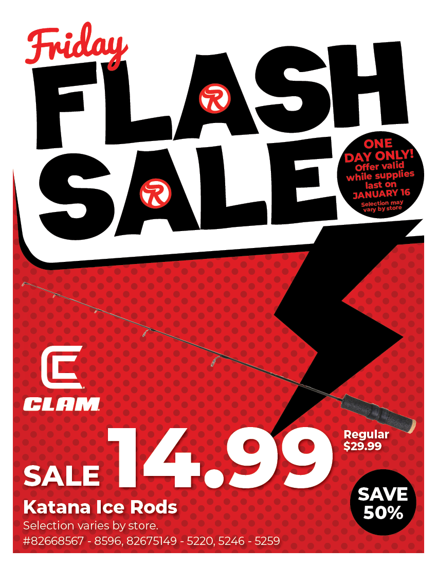 Friday Flash Sale - Clam® Katana Rod - SALE $14.99, 50% Off