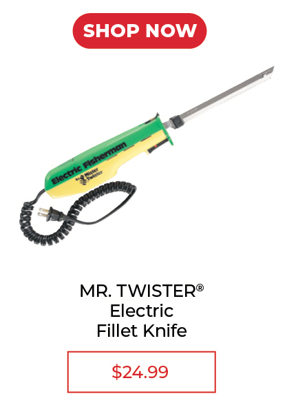 MISTER TWISTER Electric Fillet Knife - SALE $24.99