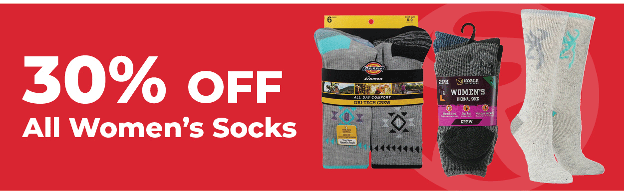 30% Off All Women's Socks