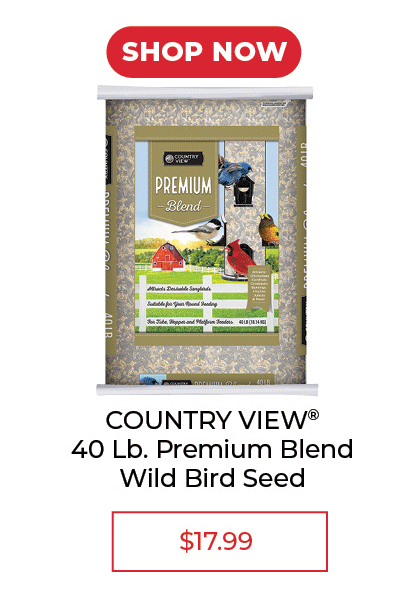 Country View Premium Blend Wild Bird Seed, 40 lb. - SALE $17.99