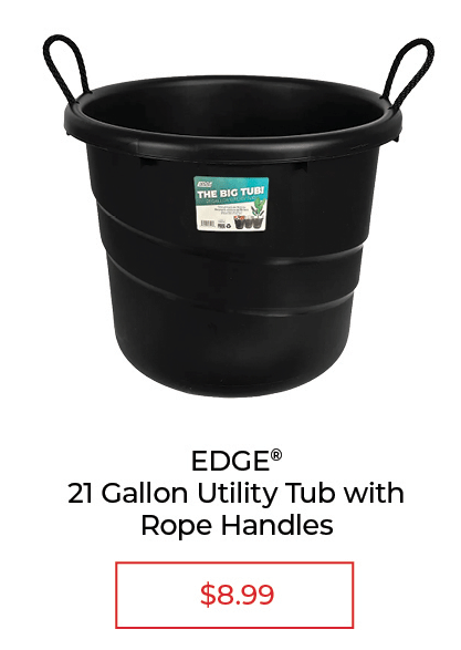 Edge Plastics Inc Big Utility Tote, 21 gallon - SALE $8.99