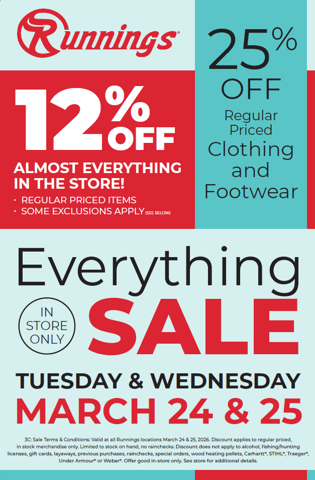 Almost everything is on sale! 1 day to save Tuesday, March 24 & Wednesday, March 25. Shop our 90 stores.