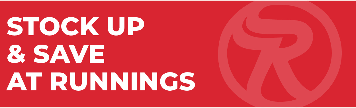 Stock Up & Save at Runnings!