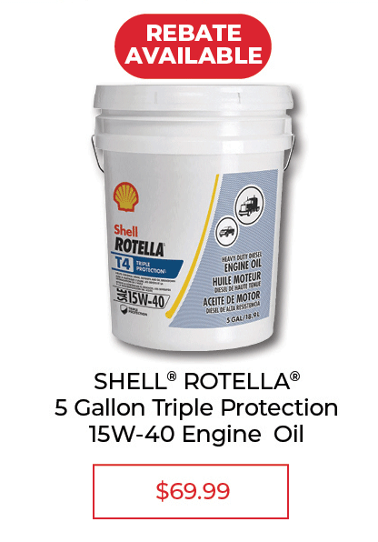 Rotella® Triple Protection 15W-40 Engine Oil - Rebate Available