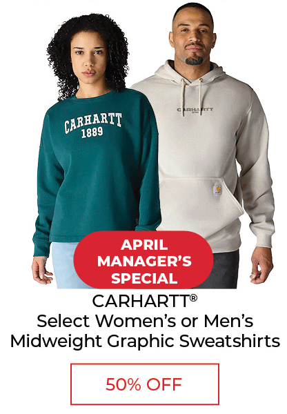 Carhartt Select Women's or Men's Graphic Sweatshirts - SALE 50% OFF