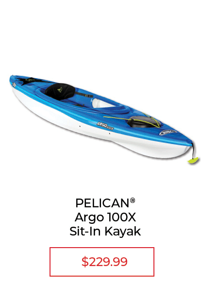 Pelican Argo 100X Sit-In Kayak - SALE $229.99