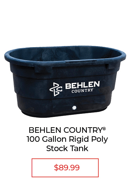 Behlen Country 100 Gallon Rigid Poly Stock Tank - SALE $89.99