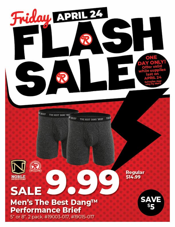 Friday Flash Sale - Men's The Best Dang Performance Brief (2 Pack)- SALE $9.99