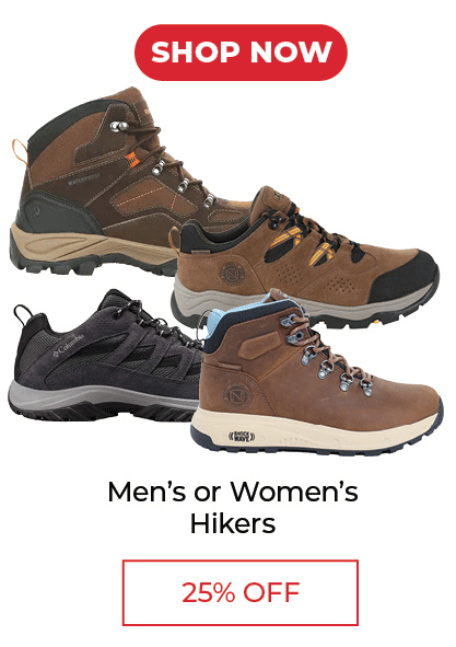 Men's or Women's Hikers - SALE 25% Off
