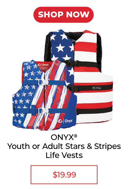 Onyx Stars & Stripes Universal Life Vest - SALE $19.99