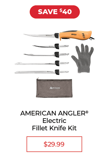 American Angler Electric Fillet Knife Kit - SALE $29.99