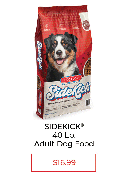 Sidekick Adult Dog 40 LB. - SALE $16.99