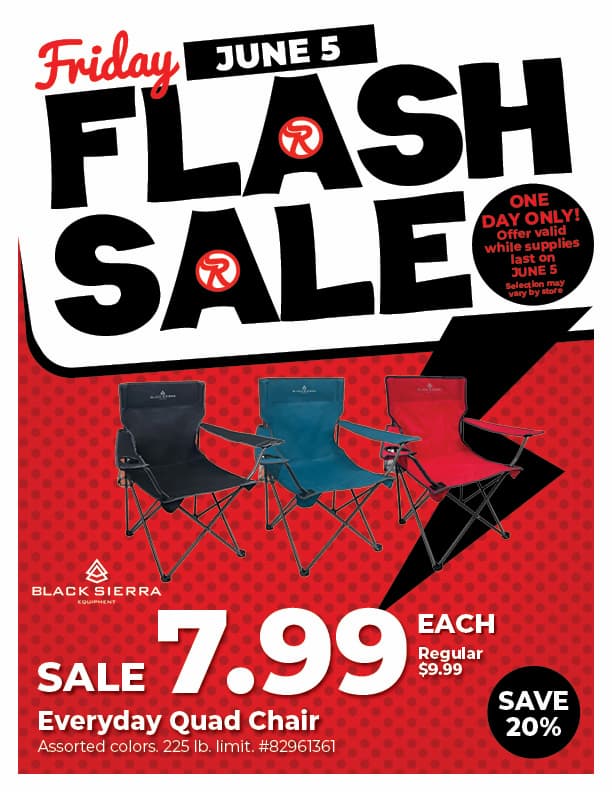 Friday Flash Sale - Everyday Quad Chair - SALE $7.99, 20% Off