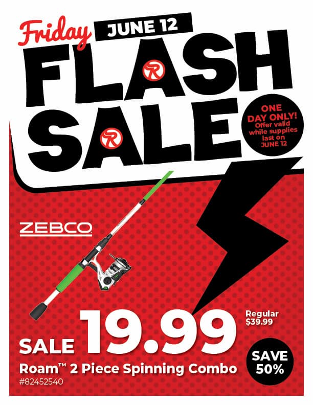 Friday Flash Sale - Roam 2 Piece Spinning Combo - SALE $19.99, 50% Off