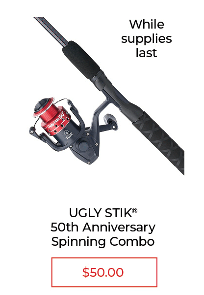 Ugly Stik 50th Anniversary Spinning Combo - $50.00