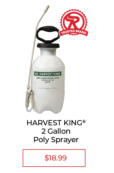 Harvest King 2 Gallon Poly Sprayer - SALE $18.99