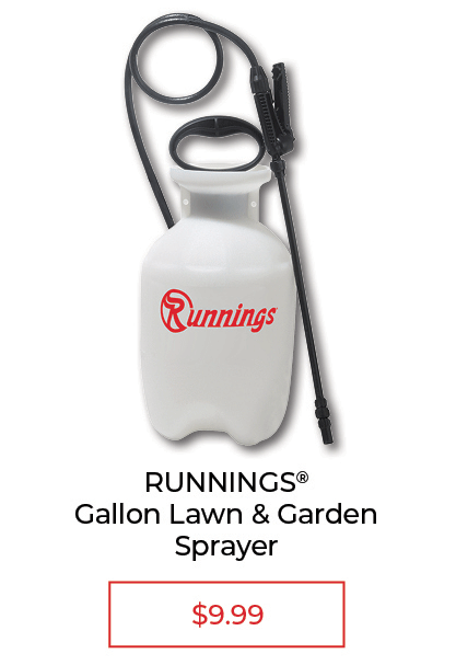 Runnings Lawn & Garden Sprayer - SALE $9.99