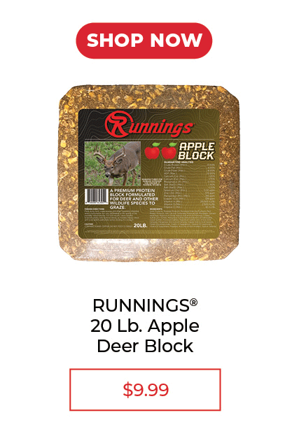 Runnings Apple Deer Block - SALE $9.99