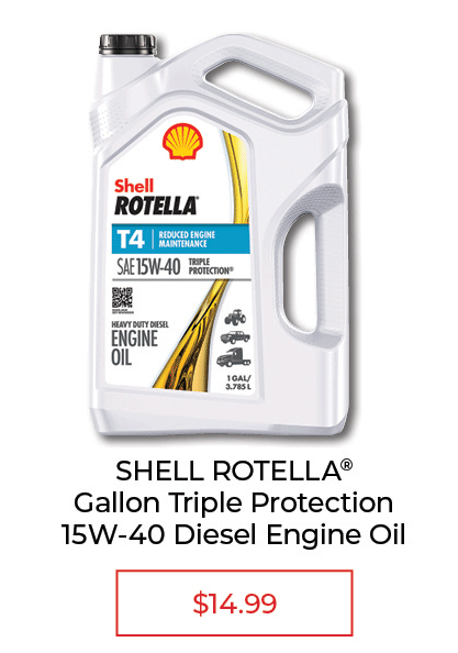 Rotella® Triple Protection 15W-40 Engine Oil - SALE $14.99