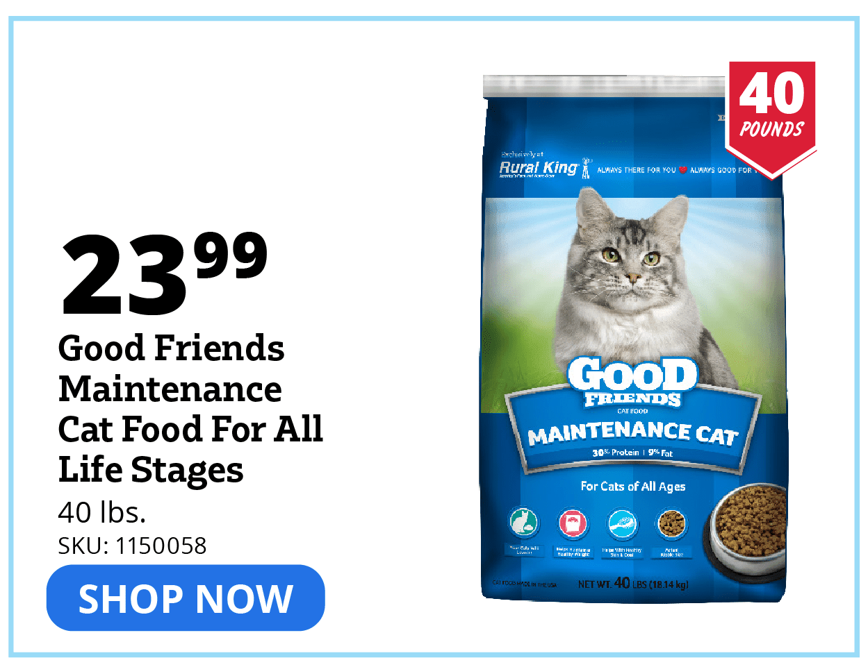 Good Friends Maintenance Cat Food for All Life Stages